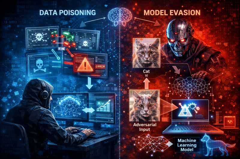 Data Poisoning dan Model Evasion dalam Penyerangan Siber Berbasis Kecerdasan Buatan